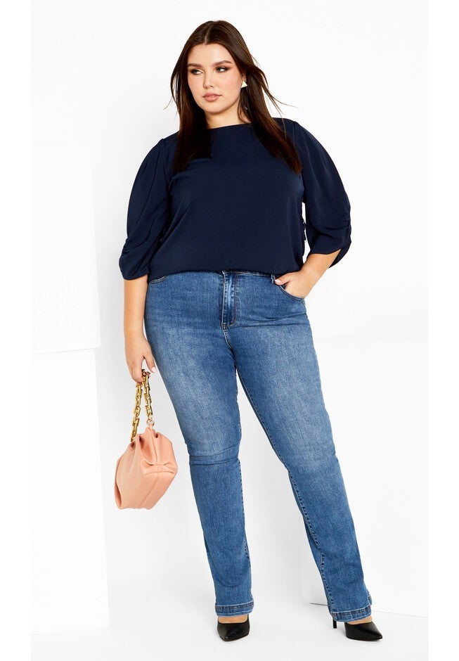 Emery Top - navy, BLUE, on-hover image number null