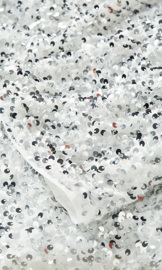 Sequin Neptune Dress - silver, GRAY, alternate image number 5
