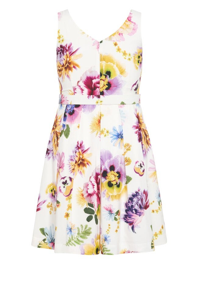 Belted Faye Dress - ivory, WHITE, alternate image number null