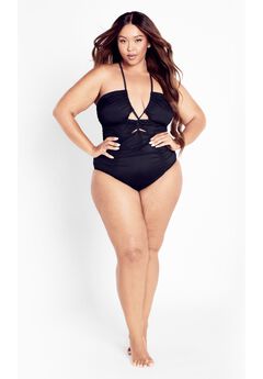 Chiara Halter Neck 1 Piece - black