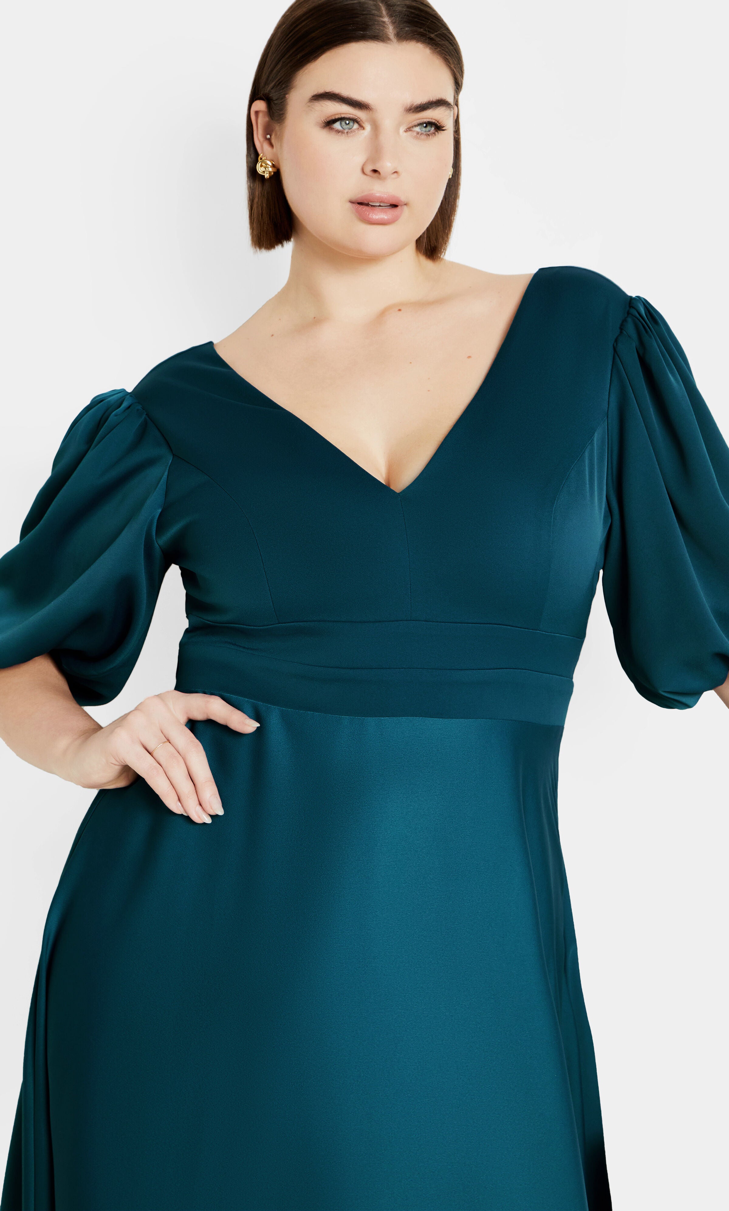 Lula Dress - teal, GREEN, alternate image number 2