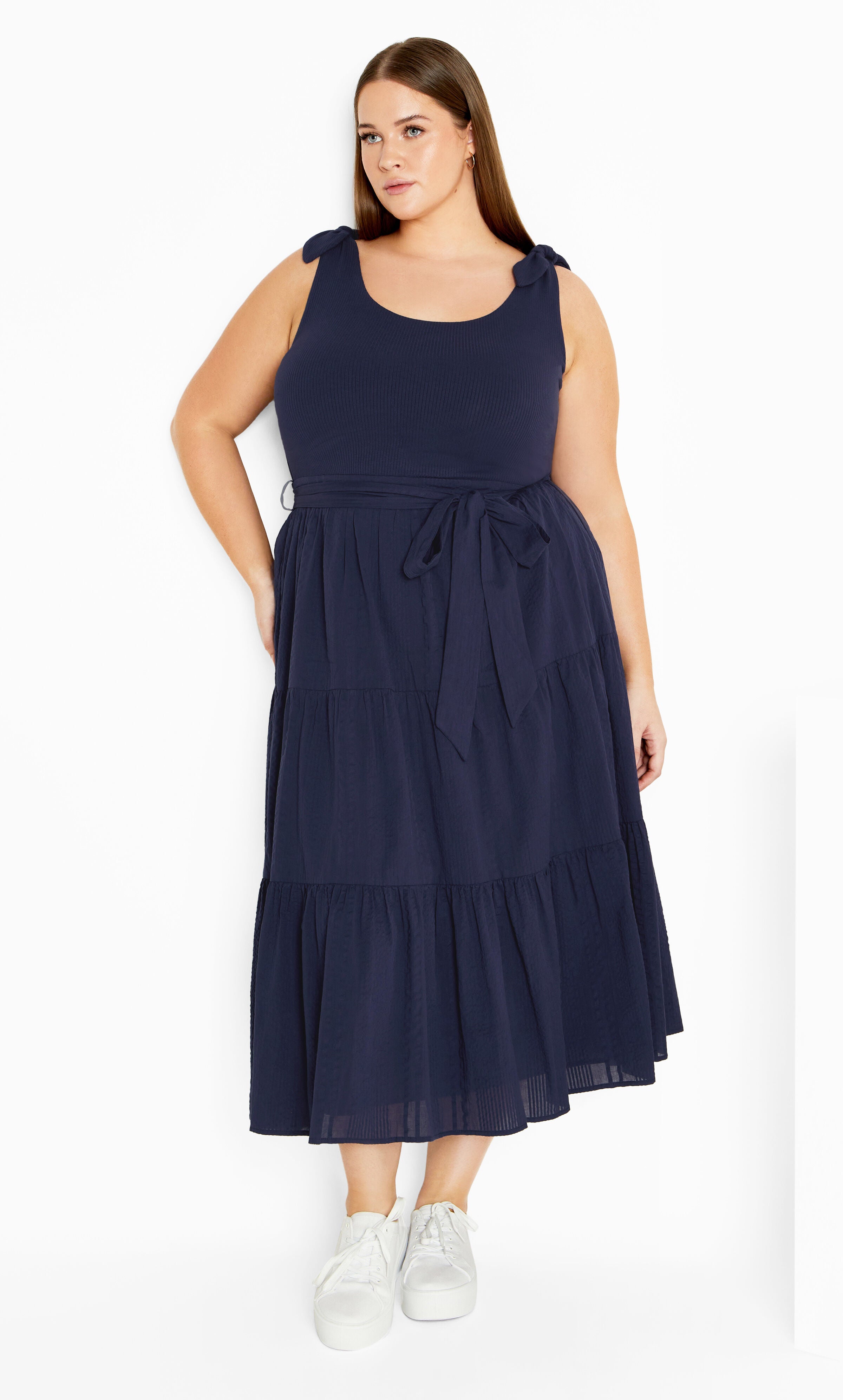 Hallie Dress - navy, BLUE, hi-res image number 0