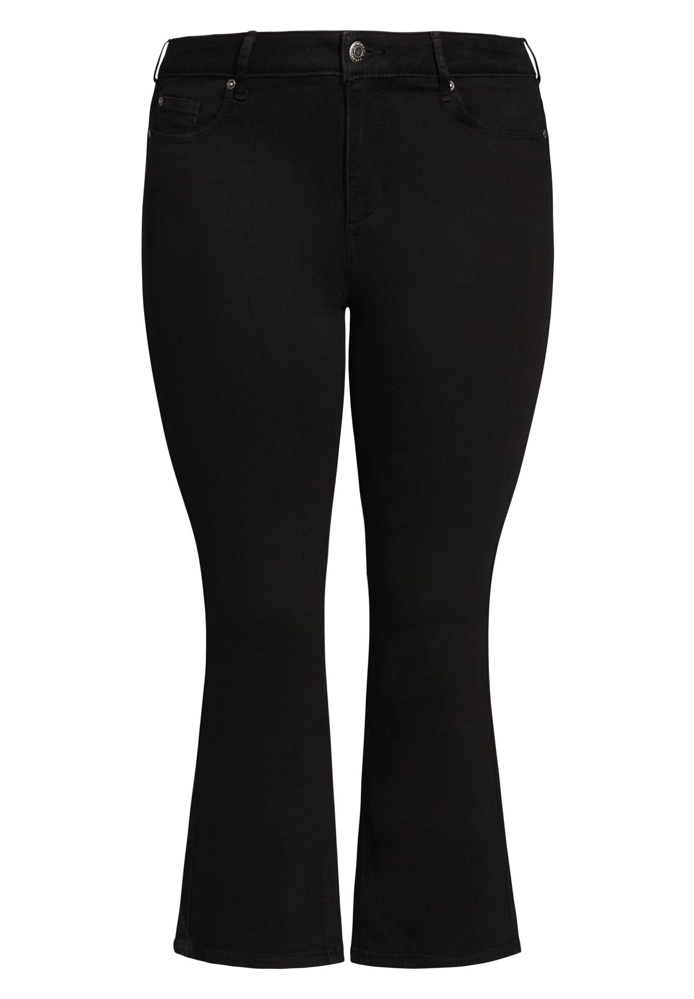 Glam Denim Woven Jean, BLACK, alternate image number 2