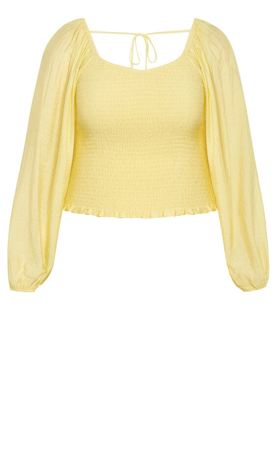 Rowy Top - buttercup, YELLOW, alternate image number null