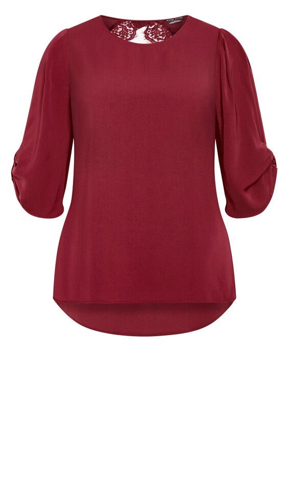 Emery Top - ruby, RED, alternate image number null