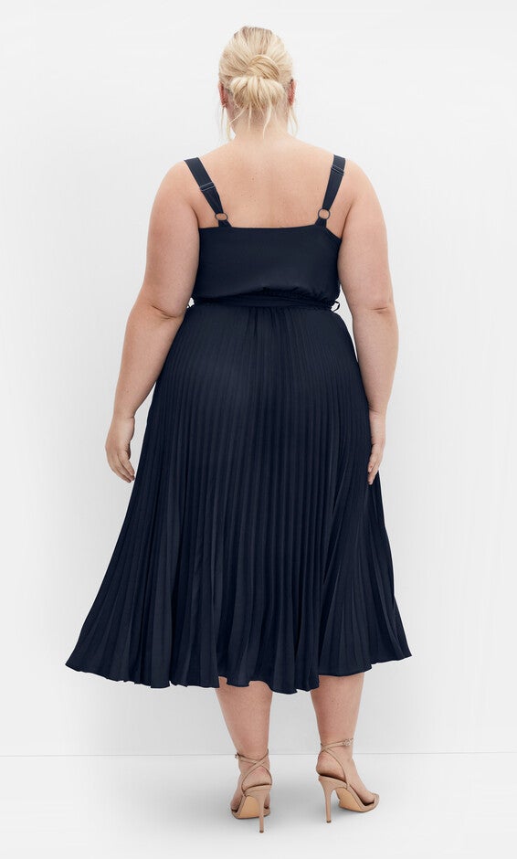 Lilly Dress - navy, BLUE, alternate image number 1