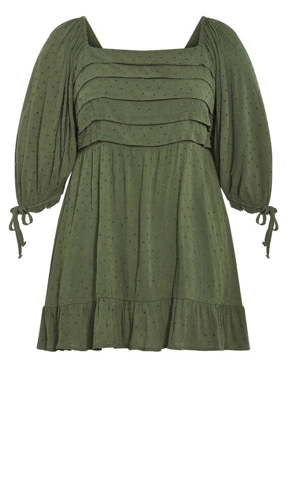 Allegra Mini Dress - rosewood, KHAKI, alternate image number 4