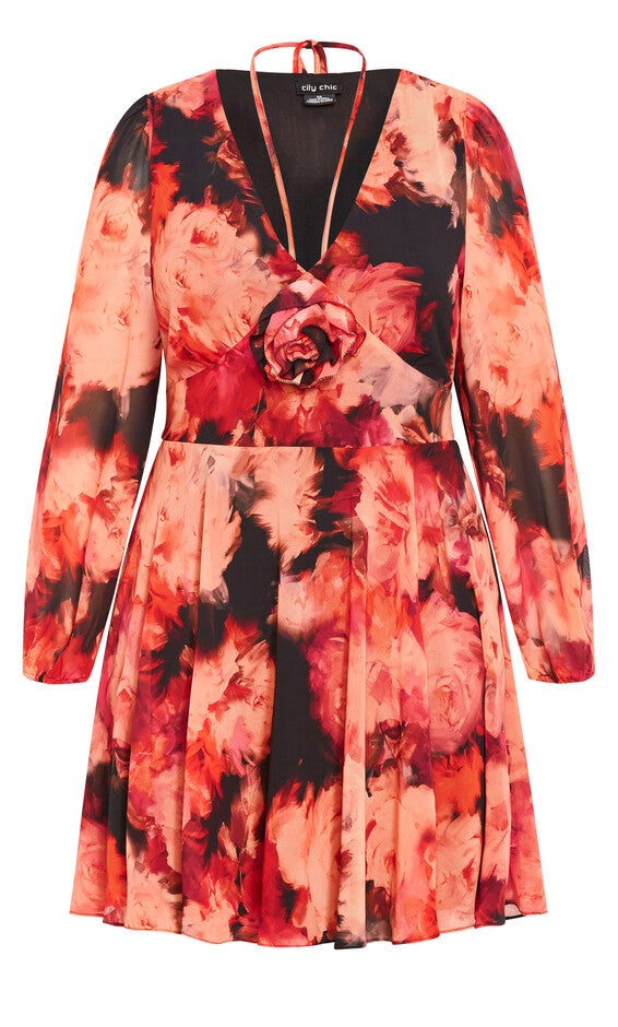 Mischa Print Floral Dress - floral l'amour, FLORAL, alternate image number 3