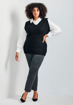 Eva Split Detail Ponte Pant