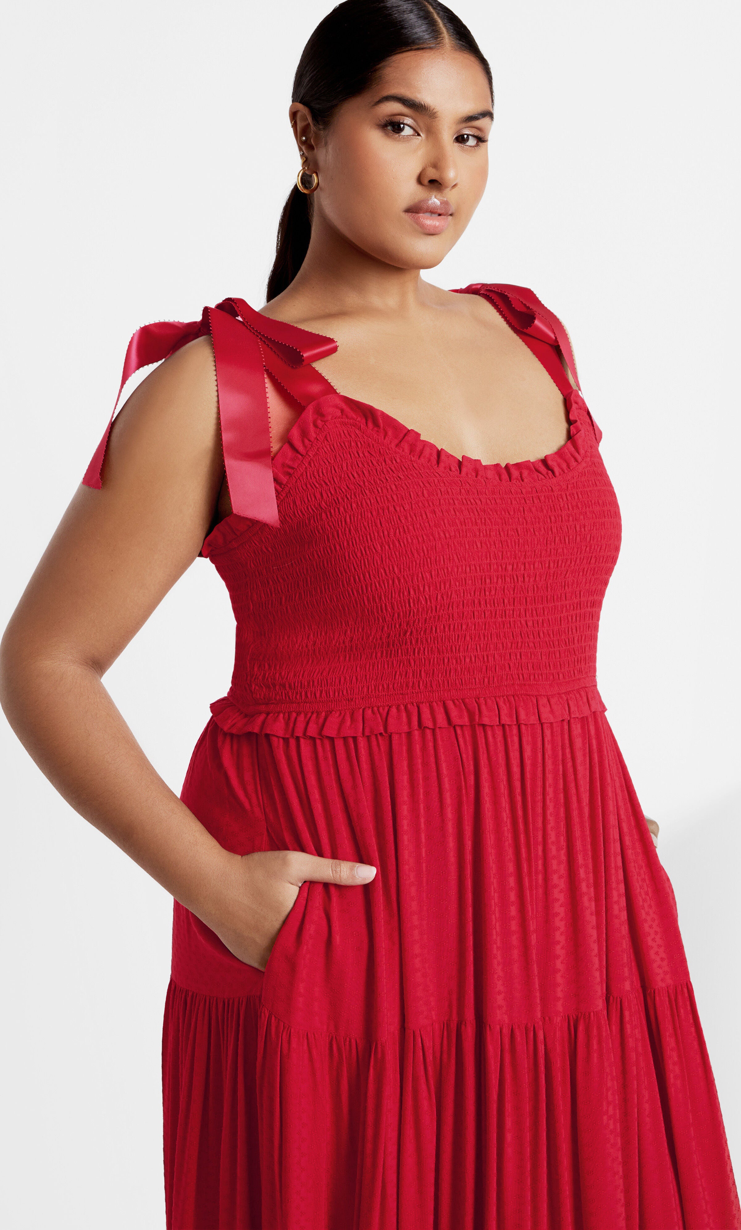 Cosmopolitan Maxi Dress - cranberry, RED, alternate image number 1