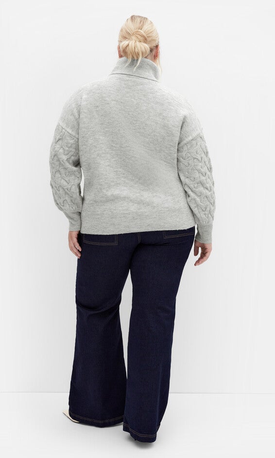 Ollie Jumper - grey marle, GRAY, alternate image number 2