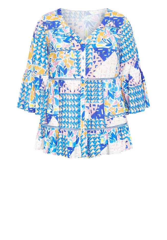 Laura Print Shirt, CONEY ISLAND, alternate image number null