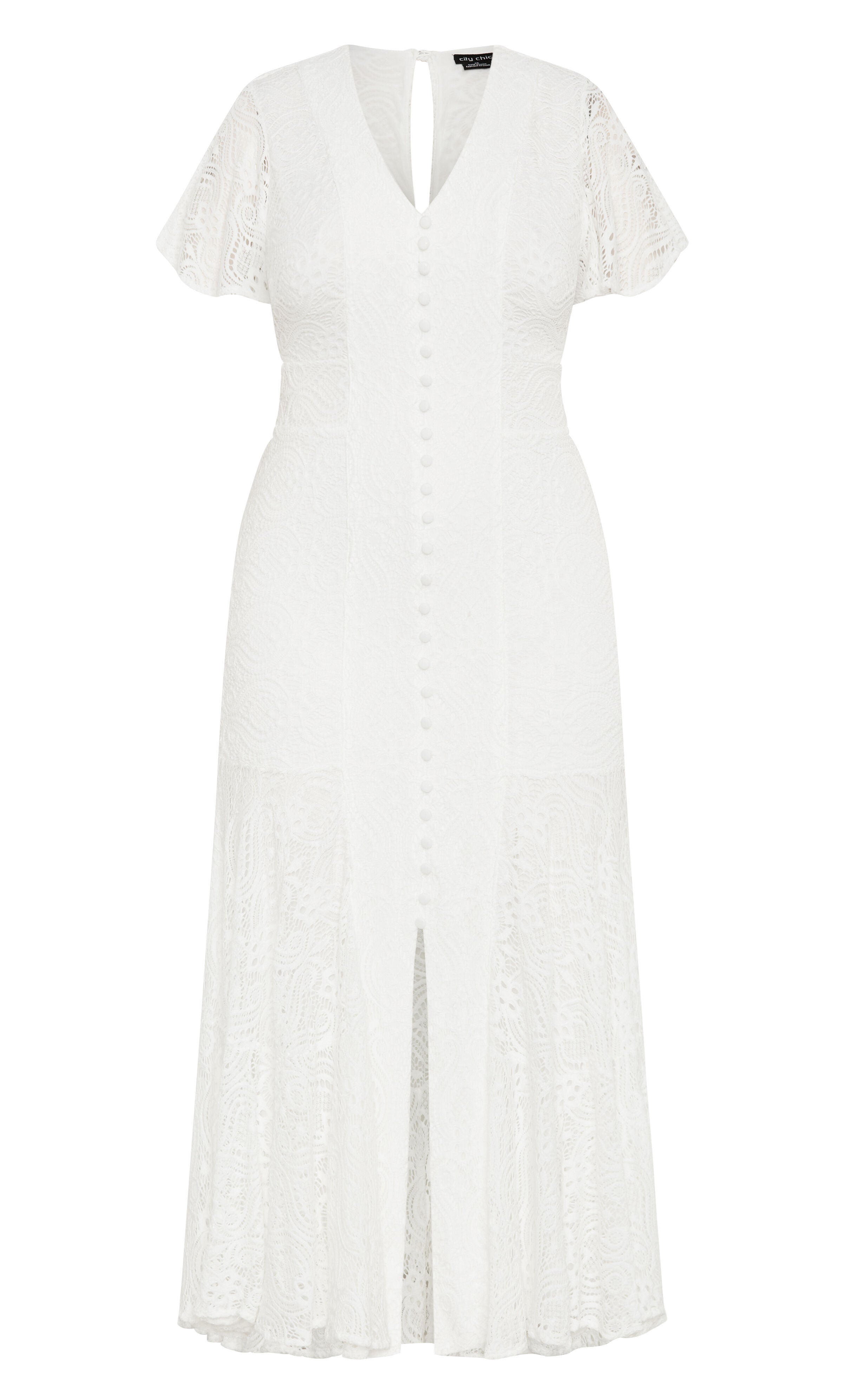 Christa Lace Dress - ivory, IVORY, alternate image number 3