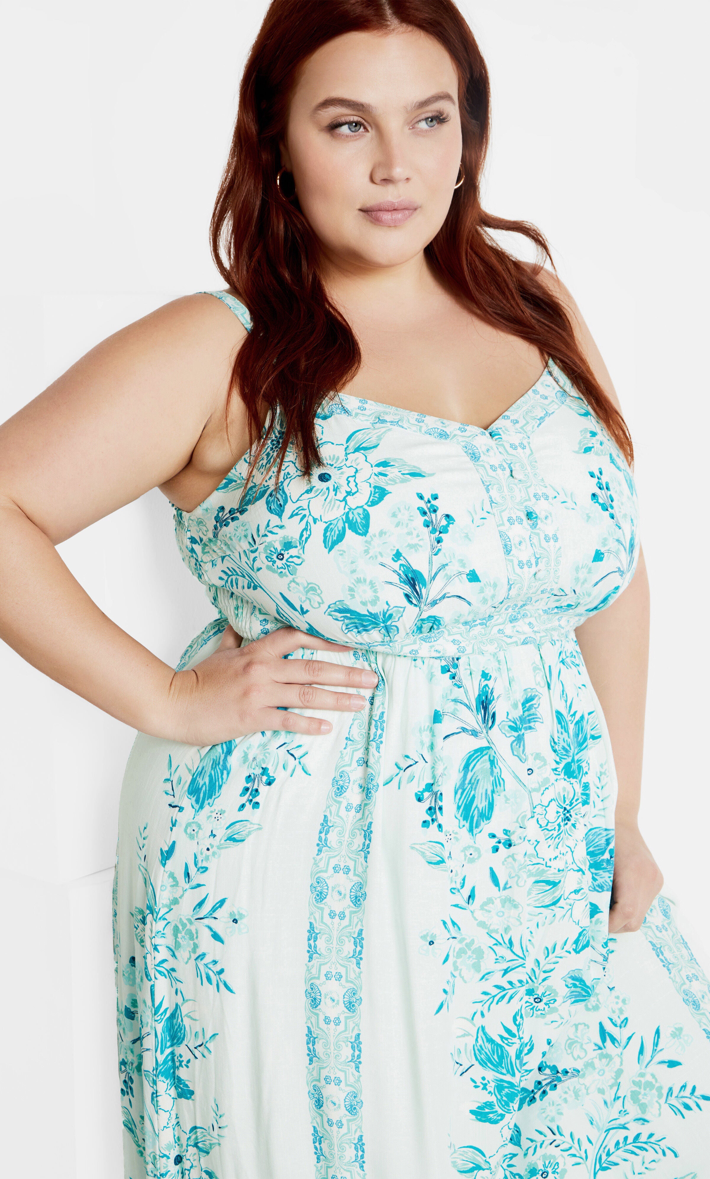 Pretty Thing Maxi Dress - seafoam, GREEN, alternate image number 2