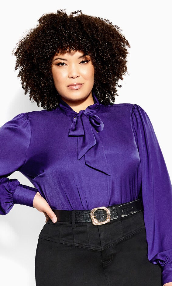 In Awe Top - royal purple, PURPLE, hi-res image number 0