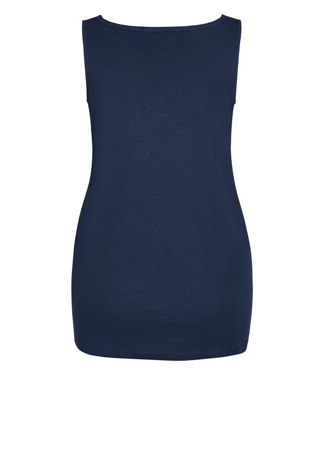 Plain Tank, NAVY, alternate image number 5