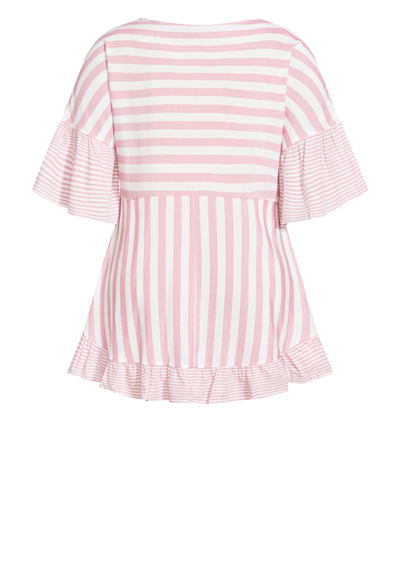 Hattie Stripe Tunic, CHERRY, alternate image number 4