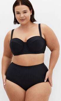 Maui Hi Waist Bikini Brief - black