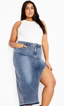Remi Skirt - light wash