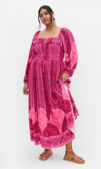 Estelle Maxi Dress - berry