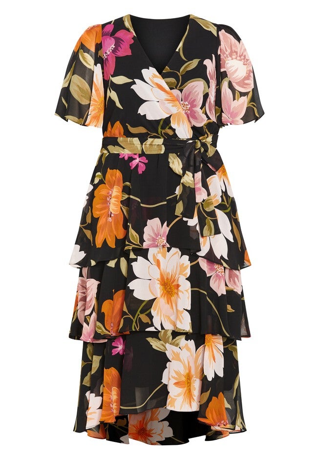 Nicola Print Dress, VIVA GLAM, alternate image number 2