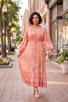 Boho Maxi Dresses With Sleeves