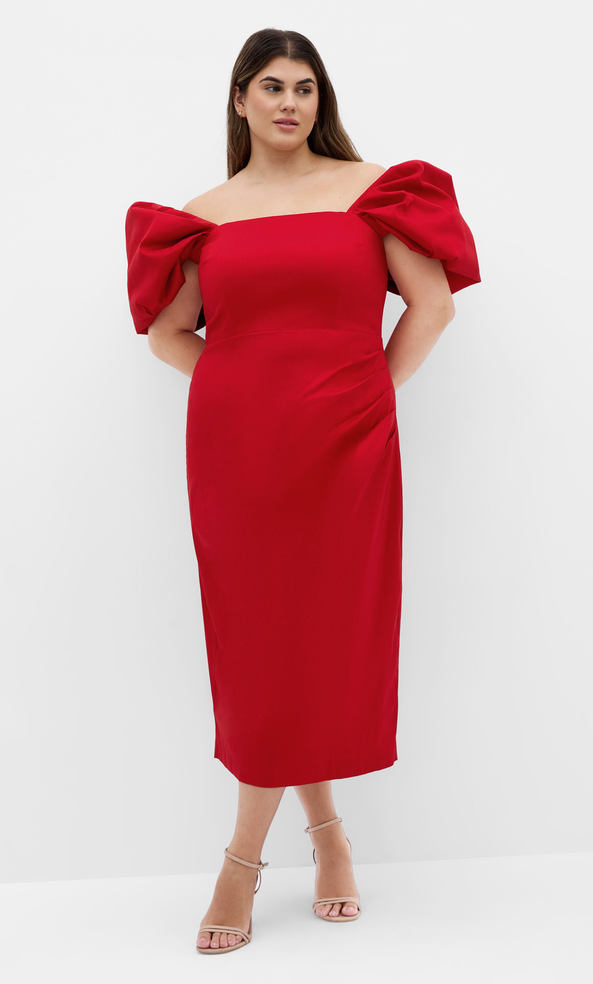 Elyse Dress - red, RED, hi-res image number 0