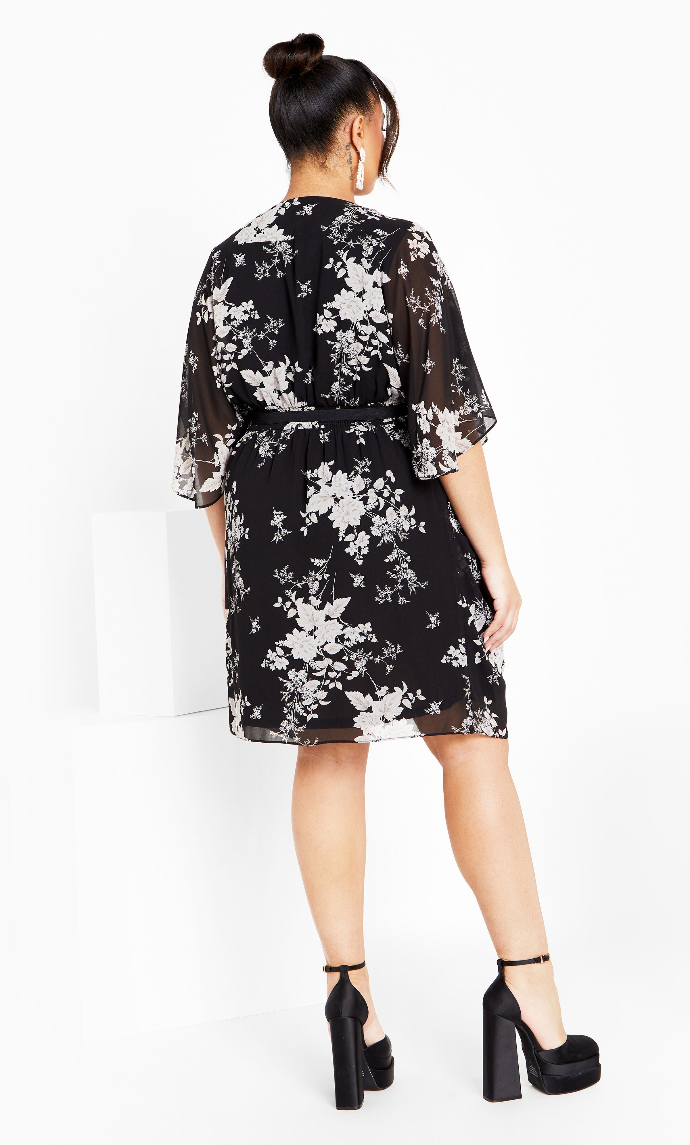 Bouquet Mini Dress - black, BLACK, alternate image number 2