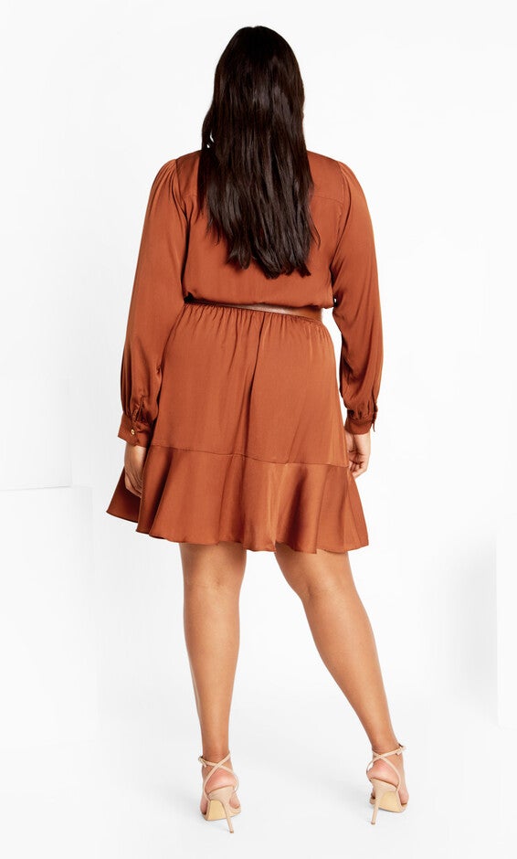 Oki Dress - copper, BROWN, alternate image number null
