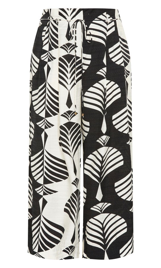 Peta Print Pant - black, BLACK, alternate image number null