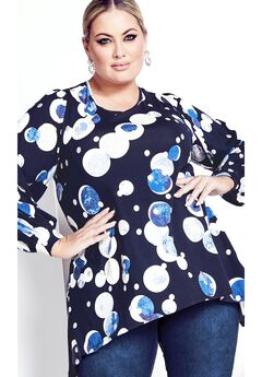 Noelle Foil Tunic