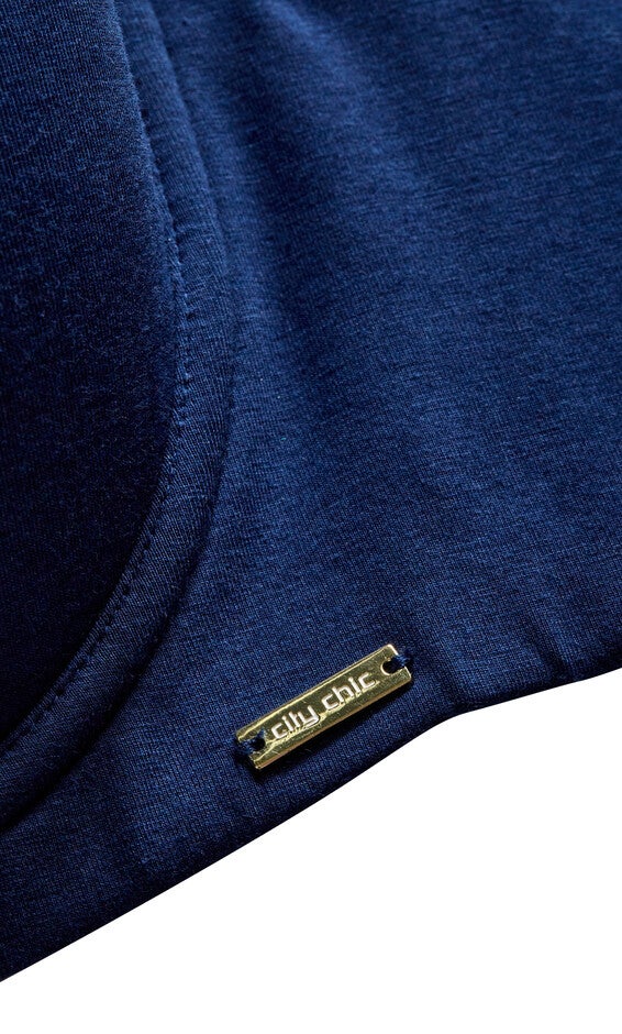 Smooth & Chic Cotton T-shirt Bra - navy, BLUE, alternate image number 4