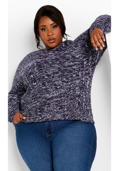 Charli Drop Shoulder Cable Sweater