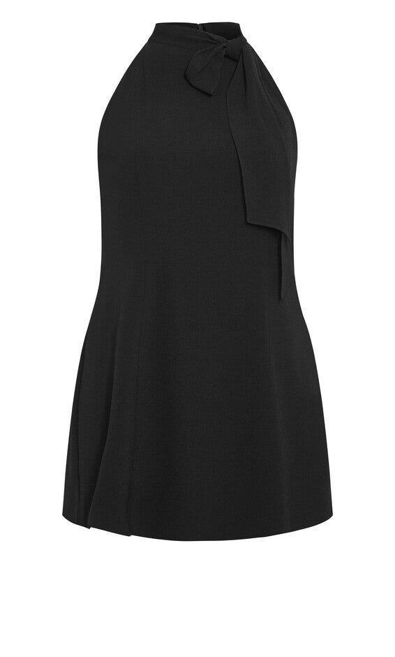 Karter Bow Dress - black, BLACK, alternate image number 4
