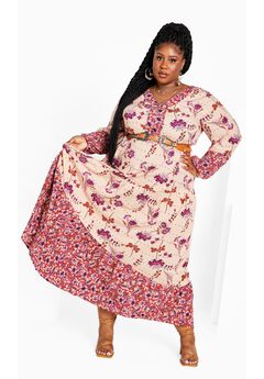 Cynthia Spliced Maxi Dress