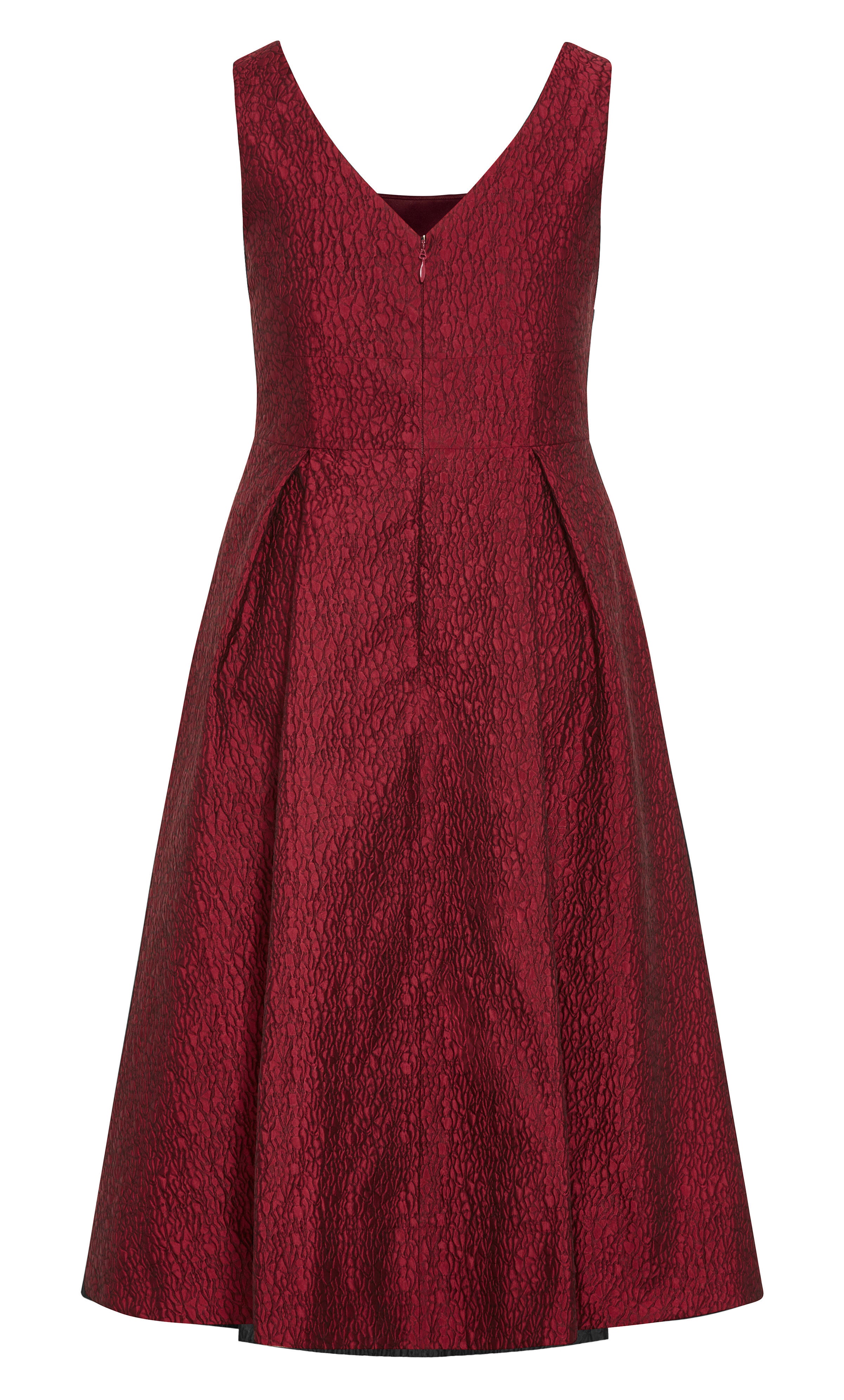 Estella Square Neck Midi Dress - love red, RED, alternate image number 5
