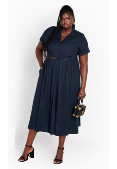 Malia Dress - navy