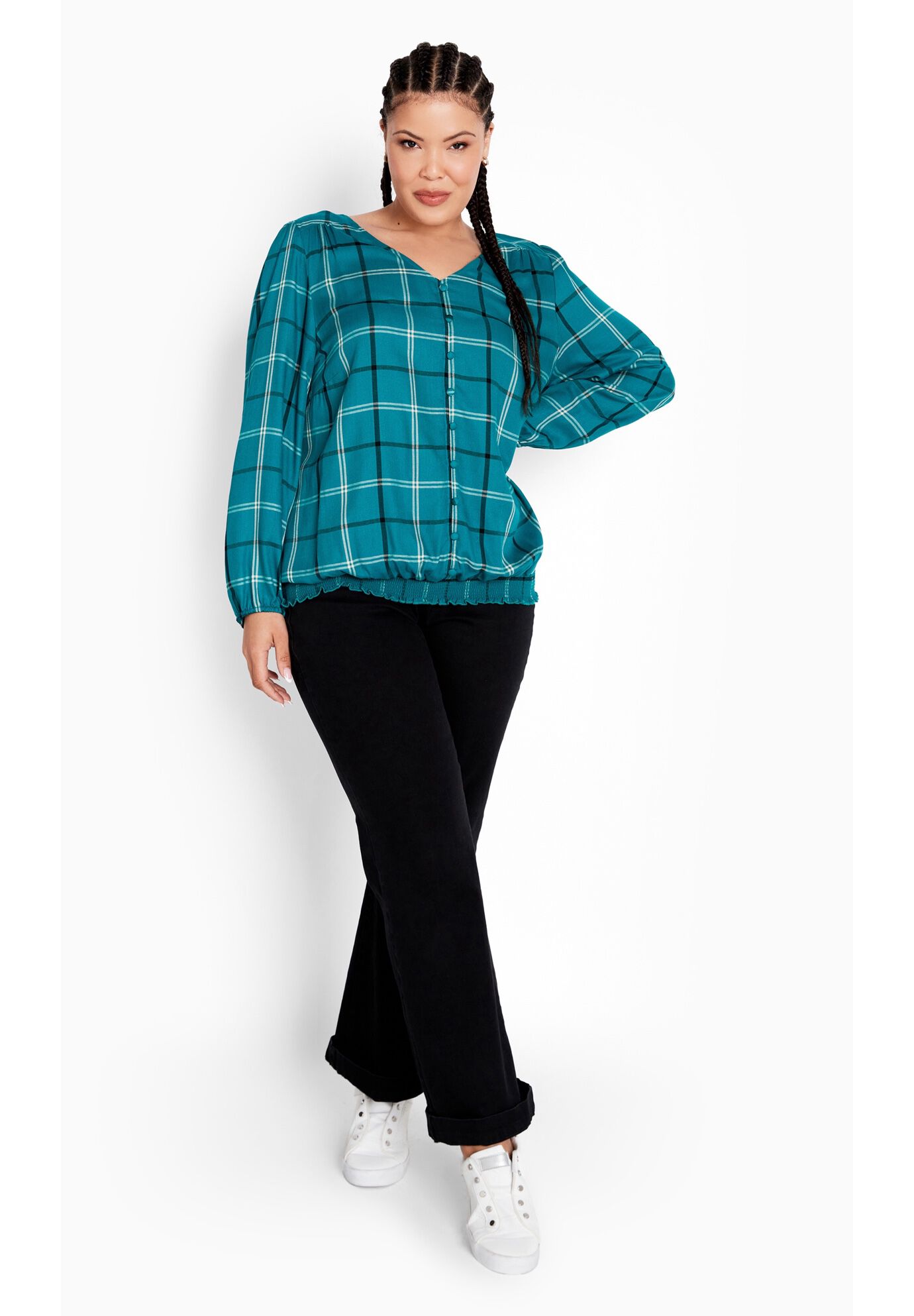 Suki Check Top | Dia & Co
