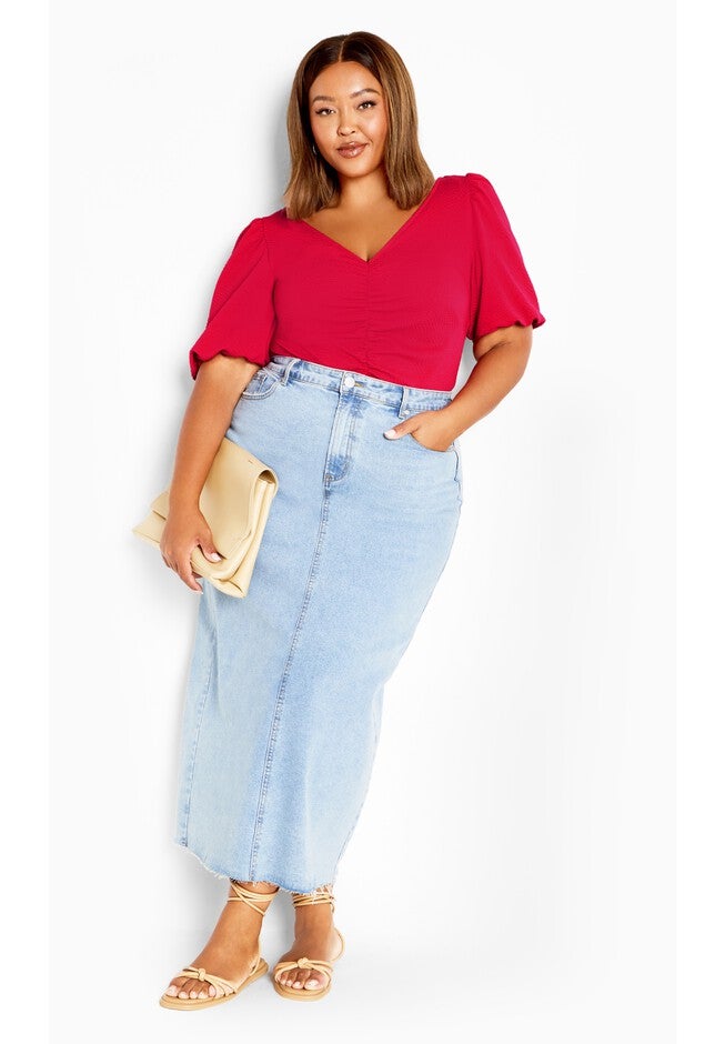 Selina Top - raspberry, PINK, on-hover image number null