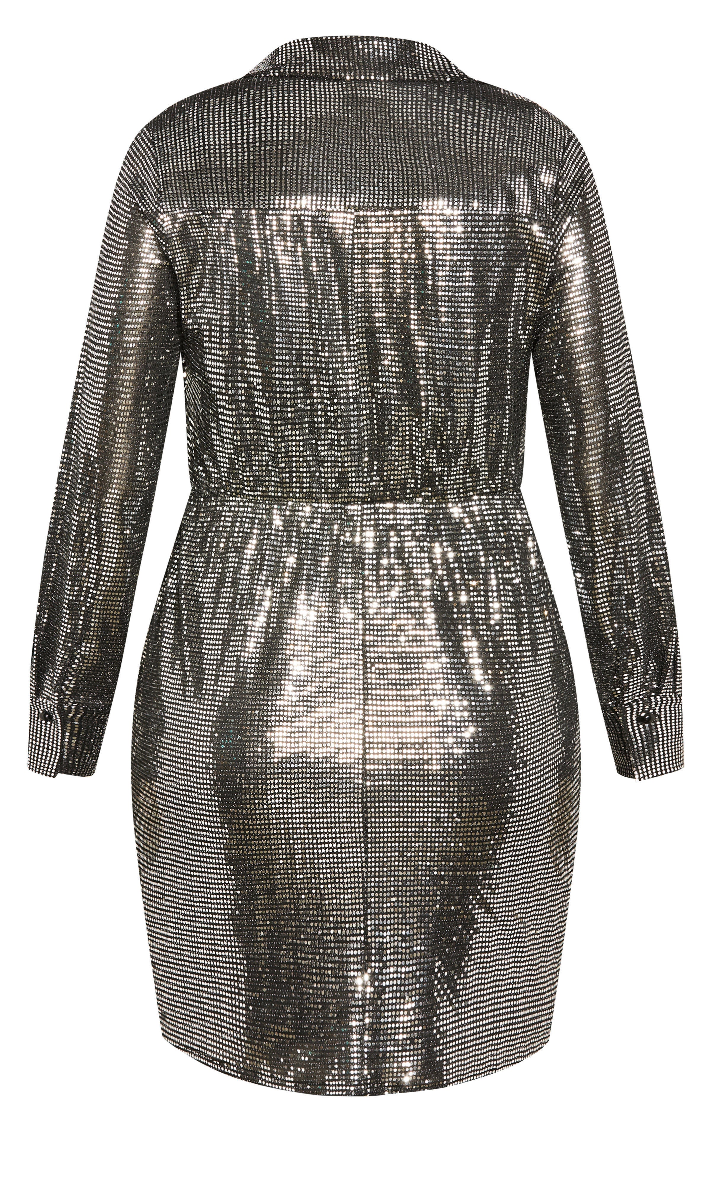 Sequin Glow Dress - silver, GRAY, alternate image number 5