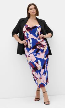 Mariana Fern Print Midi Dress