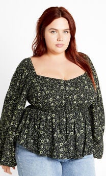 Dahlia Top - olive