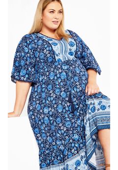 Utopia Border Print Dress