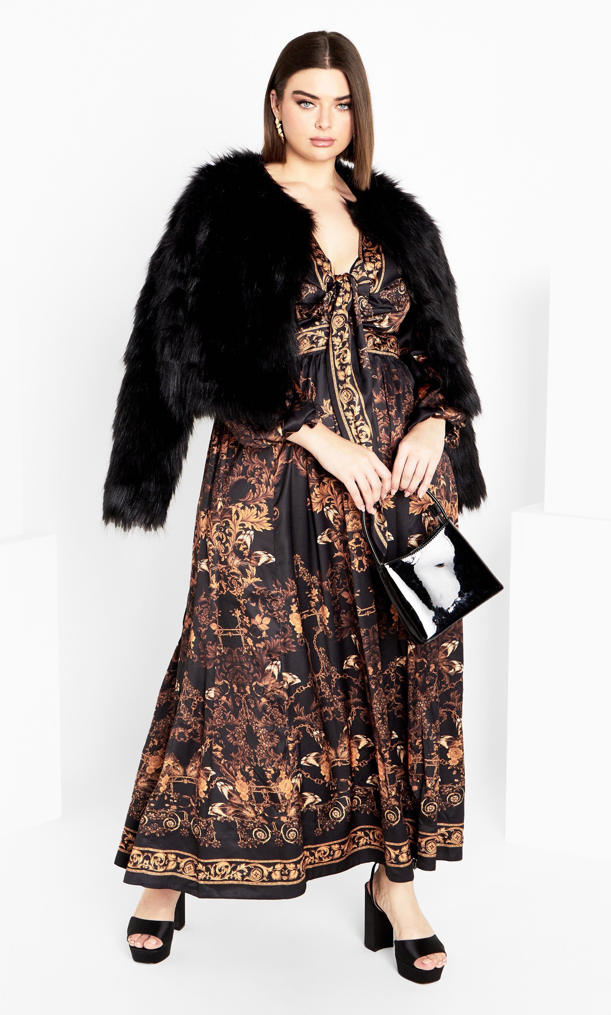 Ivanna Maxi Dress - gold, YELLOW, hi-res image number 0