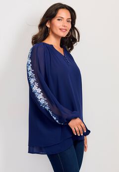 Double Layered Poet Blouse