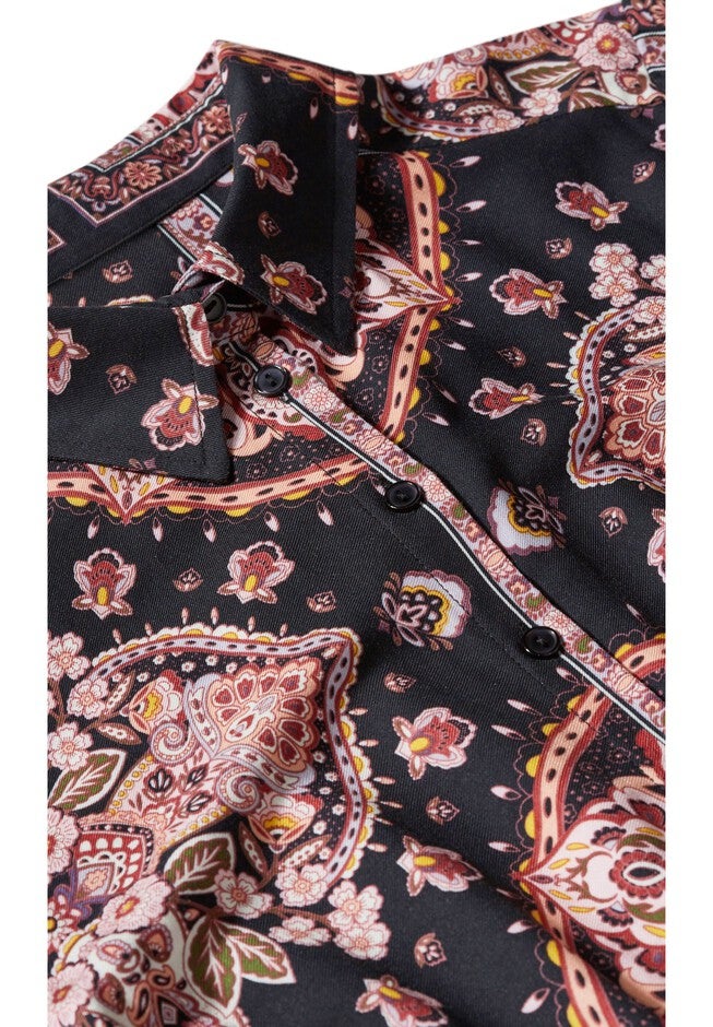 Fall For Me Dress, BLACK PINK PLACEMENT, alternate image number 4
