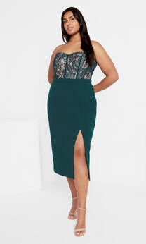 Perfect Date Dress - emerald
