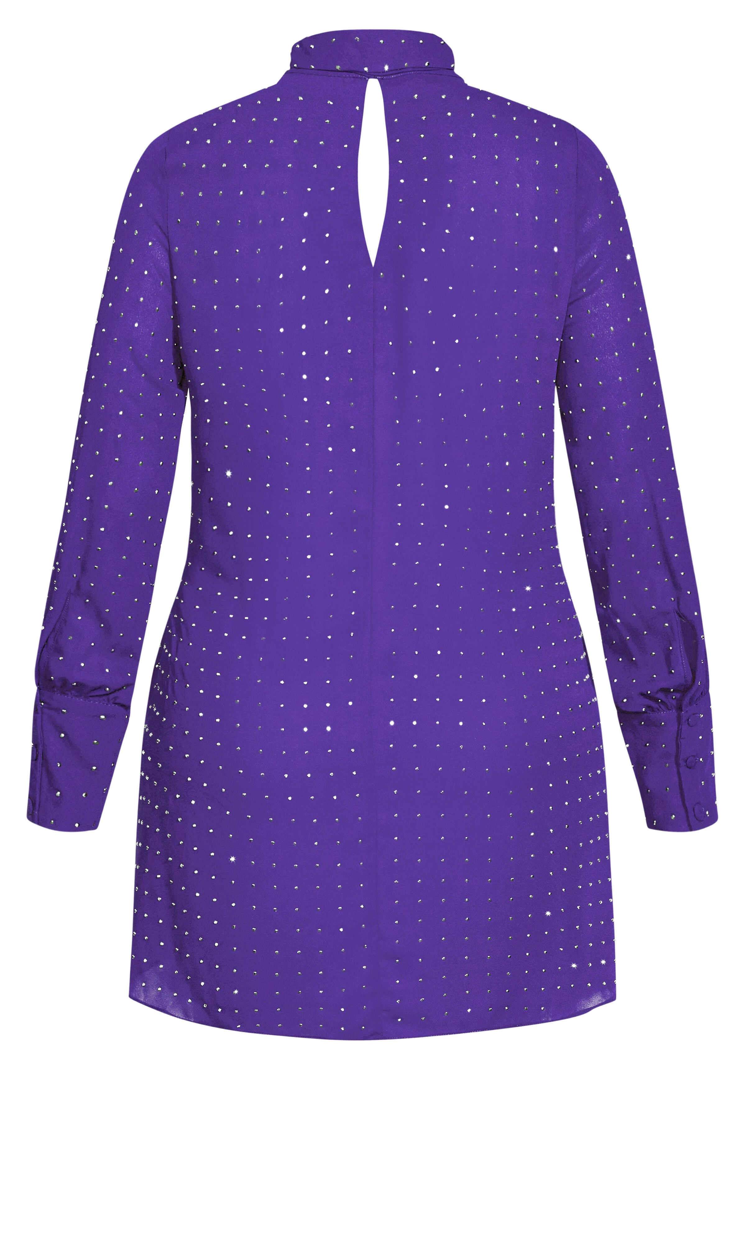 Nailhead Tunic - royal purple, PURPLE, alternate image number 5