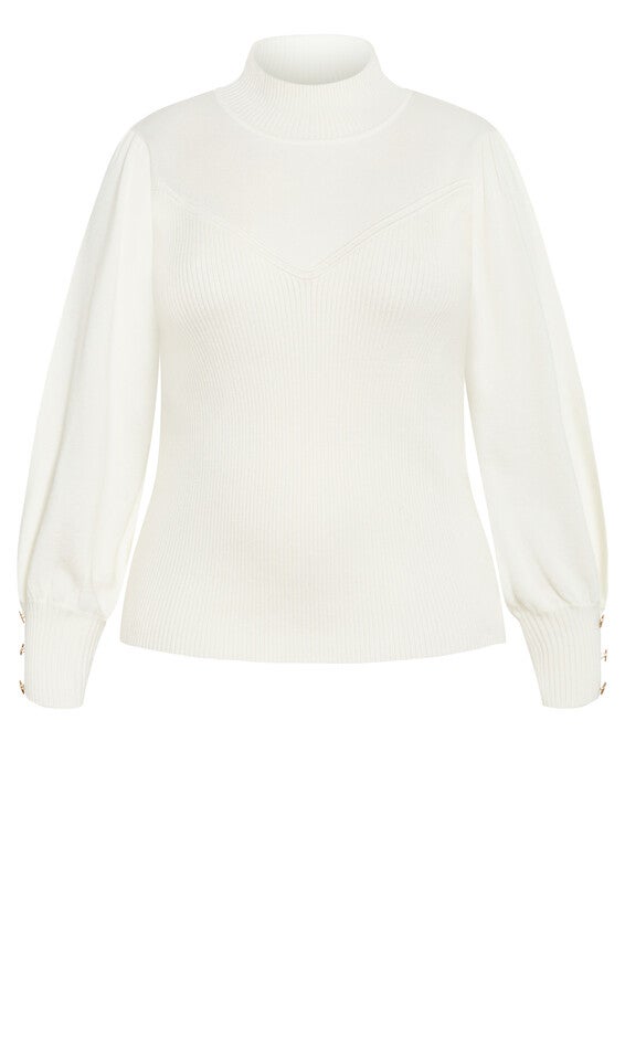 Sofia Sweater - cream, WHITE, alternate image number 5