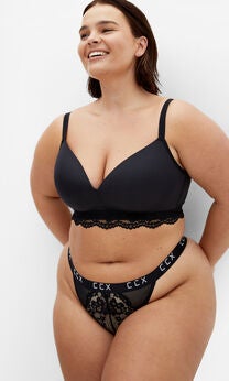 Signature Wireless Bra - black